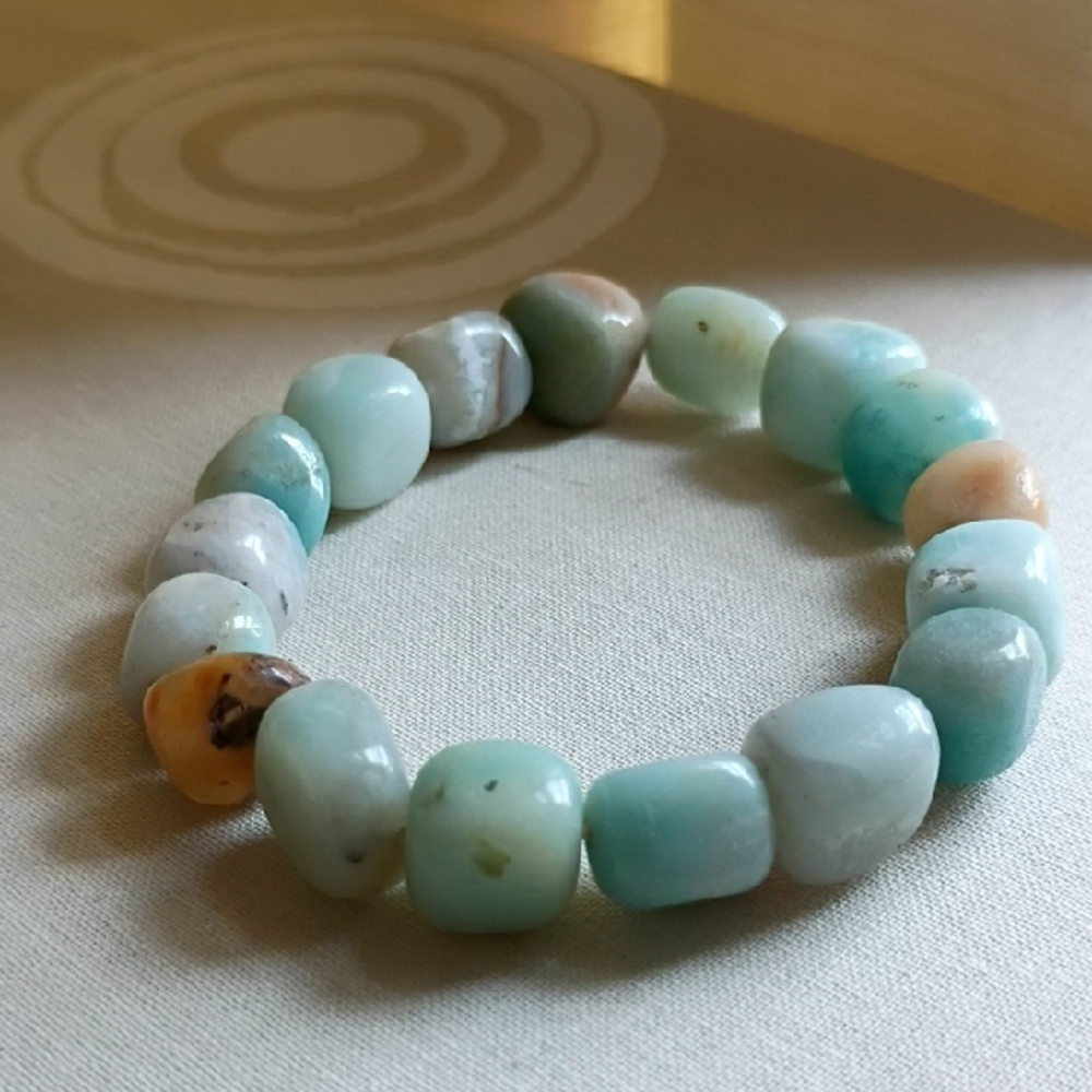 Natural Multi-Color Stone Bracelet